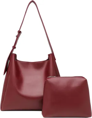 Bucket Tote Purse for Women Retro PU Leather Crossbody Shoulder Handbags Large Capacity Hobo Bag with Pockets