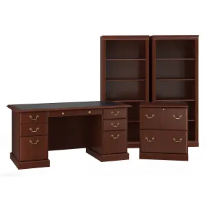 Bush Furniture Saratoga Home Office Desk, Brown