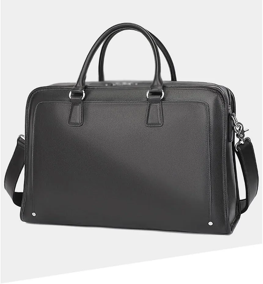 Business leather handbag Men's cowhide large capacity computer bag shoulder diagonal cross briefcase