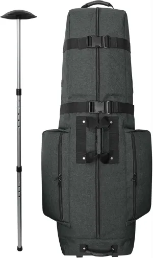 CaddyDaddy Constrictor Soft-Sided Golf Travel Bag Cover with Padded Top, Wheels & Lockable Oversized Zippers | Case for Transporting Clubs on Airlines | 1 Year Travel Case Replacement Coverage