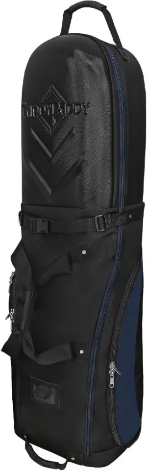 CaddyDaddy Enforcer Golf Travel Bag Soft-Sided Cover with Hard Top Protection, Wheels & Lockable X-Large Zippers. Case for Transporting Golf Clubs on Airlines, 1 Year Travel Case Replacement Coverage