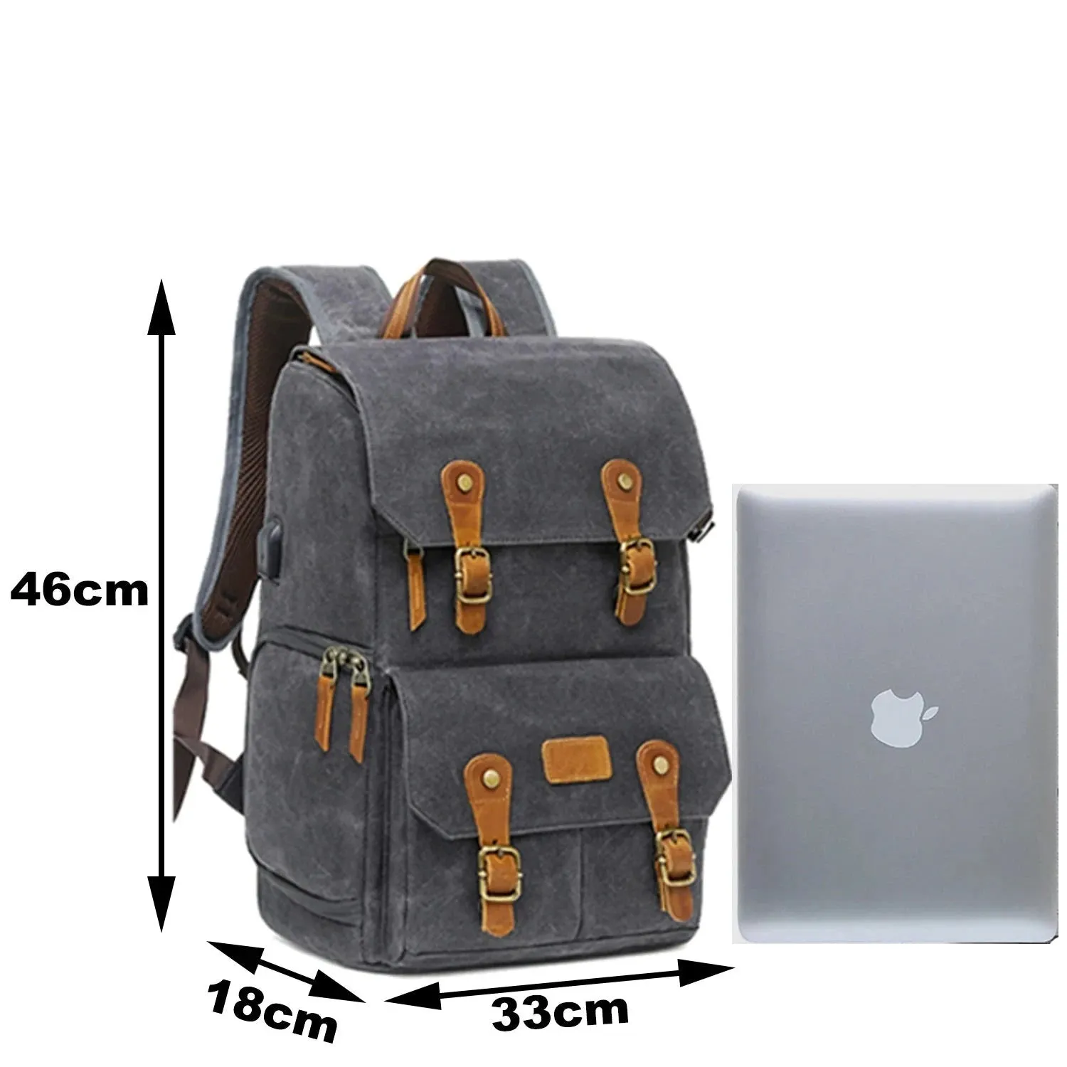 Canvas Camera and Drone Backpack