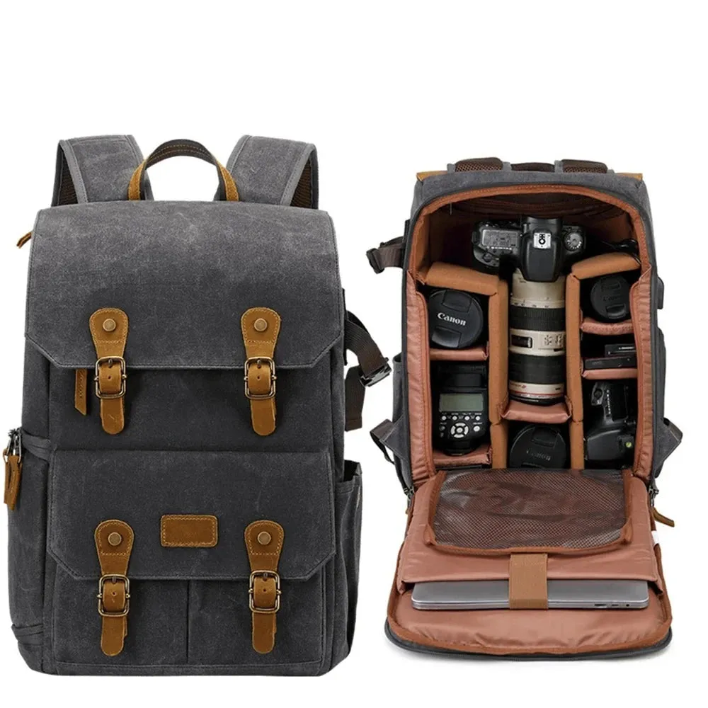 Canvas Camera and Drone Backpack