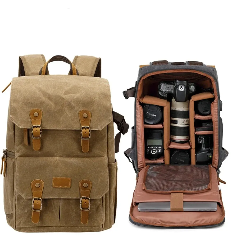 Canvas Camera and Drone Backpack