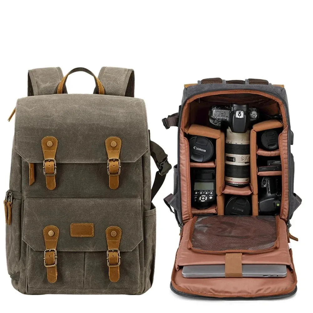 Canvas Camera and Drone Backpack