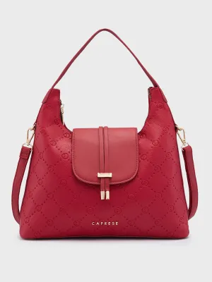 Caprese Brianna Medium Red Hobo Bag