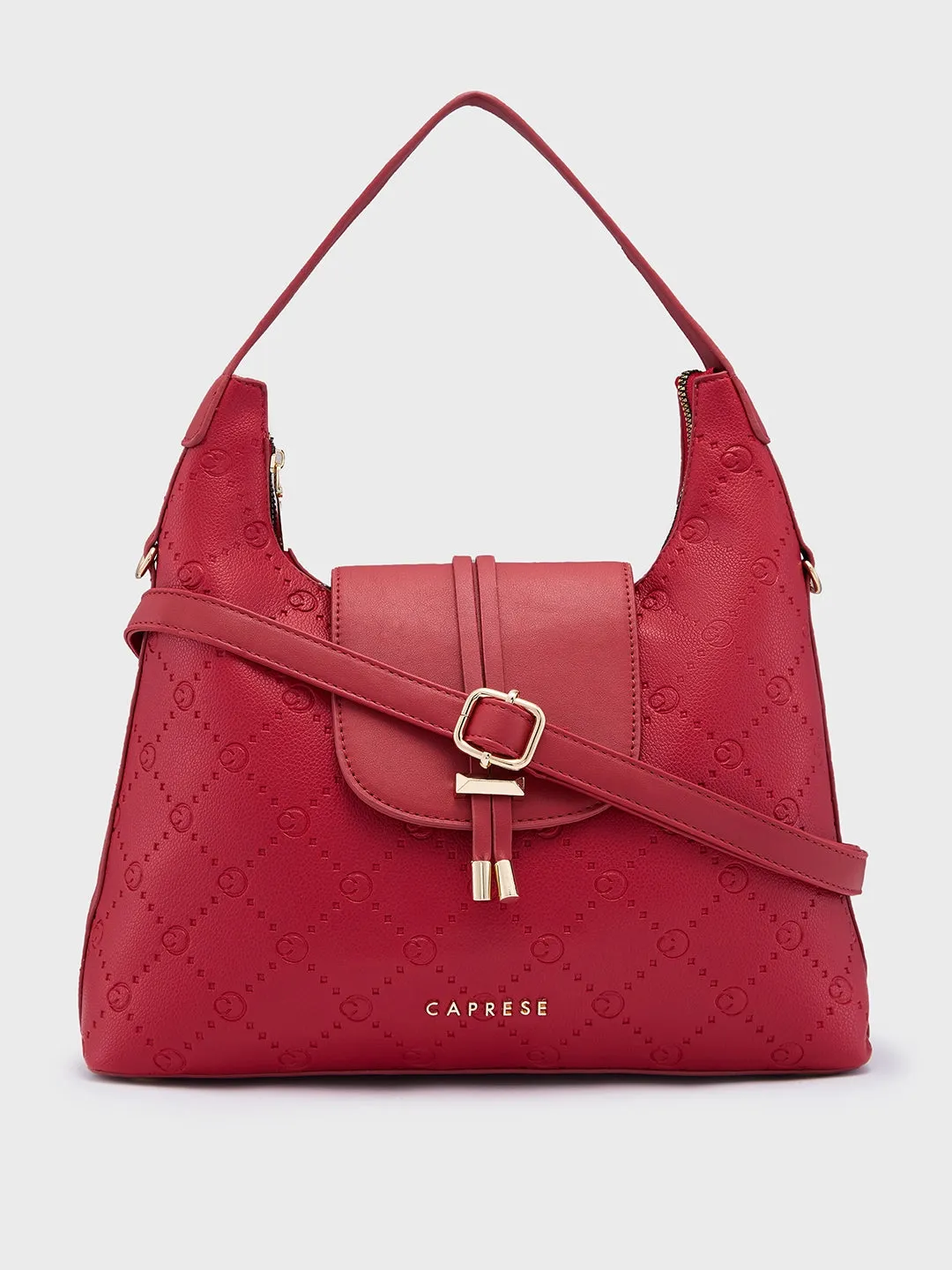 Caprese Brianna Medium Red Hobo Bag