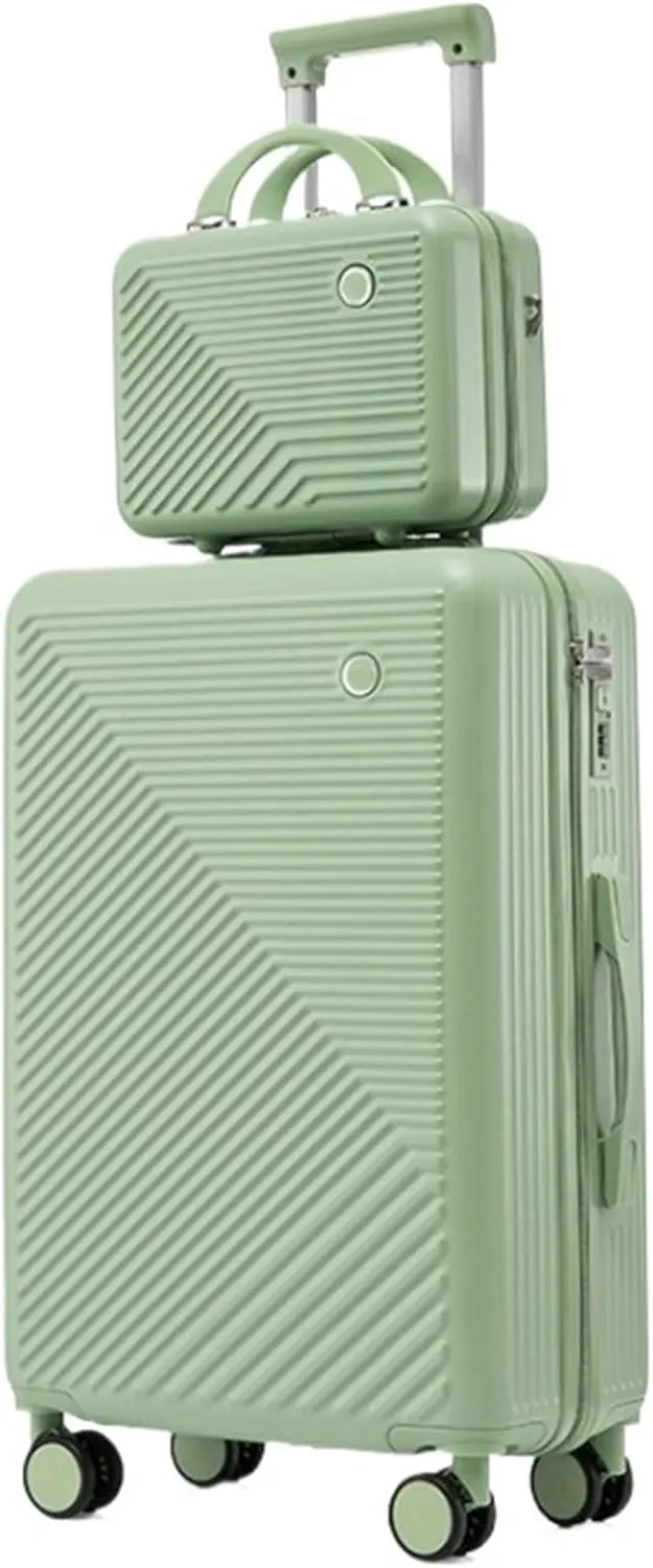 Carry On Luggages Suitcase 24inch Suitcase with Duffel, ABS Lightweight Universal Wheel Suitcases for Women Men Luggage Suitcases (C-24in