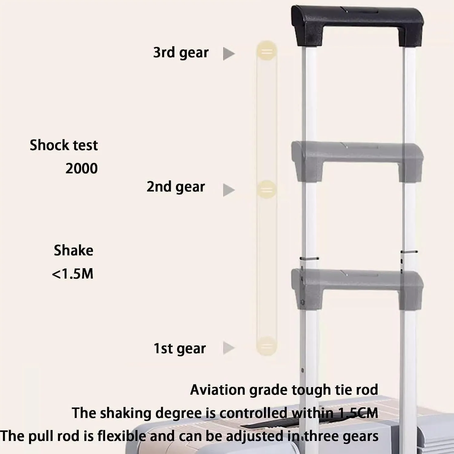 Carry On Luggages Suitcase Foldable Suitcases Adjustable Trolley Carry On Luggage Front Open Universal Wheel Luggage Suitcases(D-20 in