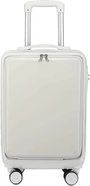 Carry On Luggages Suitcase Front Opening Trolley Case Hardside Luggage Universal Wheel Suitcase Durable Luggage Suitcases (C-22in
