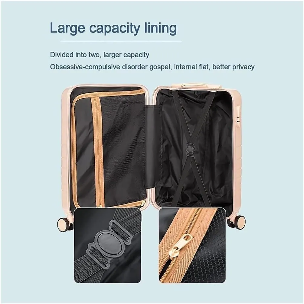 Carry On Luggages Suitcase Luggage Suitcase Piece Set Carry On ABS PC Spinner Trolley,Durable Travel Luggage Luggage Suitcases (Blue-26 14in