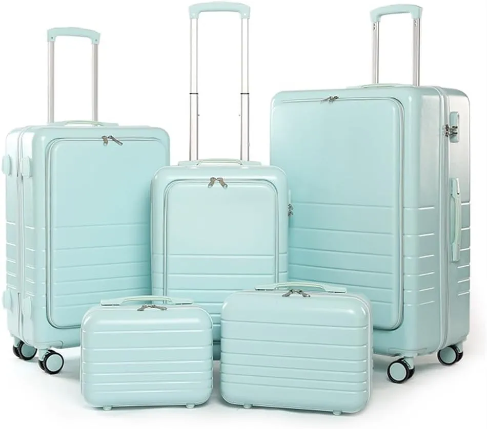 Carry On Luggages Suitcase Luggage Suitcase Piece Set Carry On ABS PC Spinner Trolley,Durable Travel Luggage Luggage Suitcases (Blue-26 14in