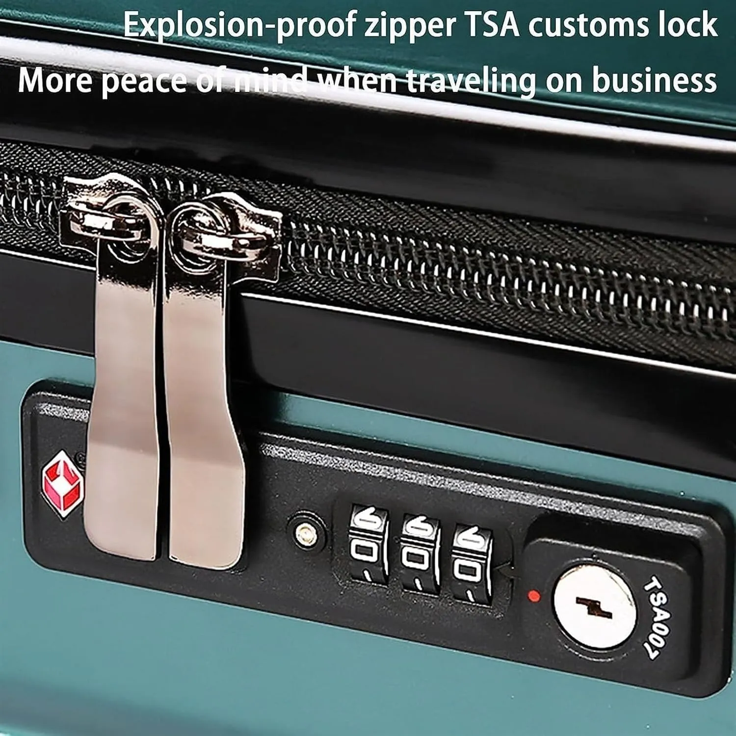 Carry On Luggages Suitcase Portable Luggage with Spinner Wheels Carry On Luggage Drop-Resistant TSA Locking Suitcase Luggage Suitcases (Green-20 in