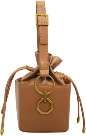 Casual Bucket Bag Trendy Crossbody Bags For Women Vegan Leather Handbags Elegant Clutch Purses Women’s Evening Bag