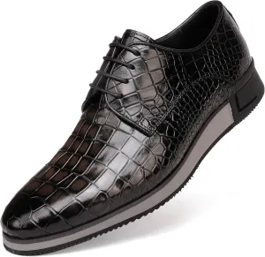 Casual Men's Dress Lace-up Oxfords Shoes Classic Formal Business Dress Sneakers Wedding Party Dress Shoes for Mens