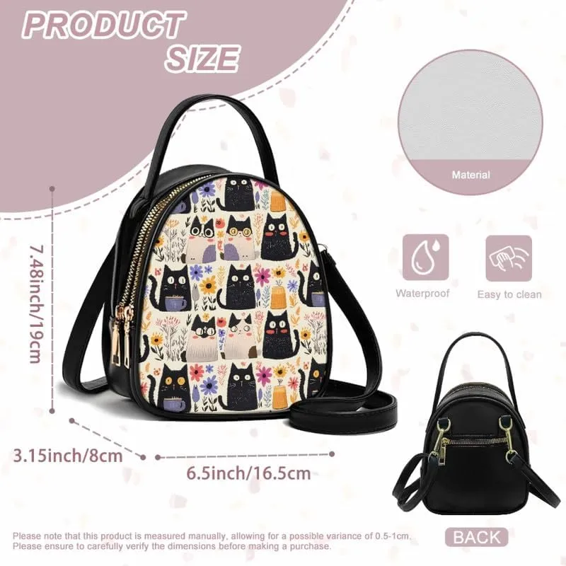 Cell Phone Purse Crossbody Bag for Women, Small Travel Purses Vegan PU Leather Top Handle Shoulder Handbag