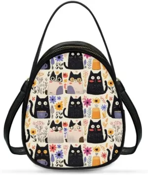 Cell Phone Purse Crossbody Bag for Women, Small Travel Purses Vegan PU Leather Top Handle Shoulder Handbag