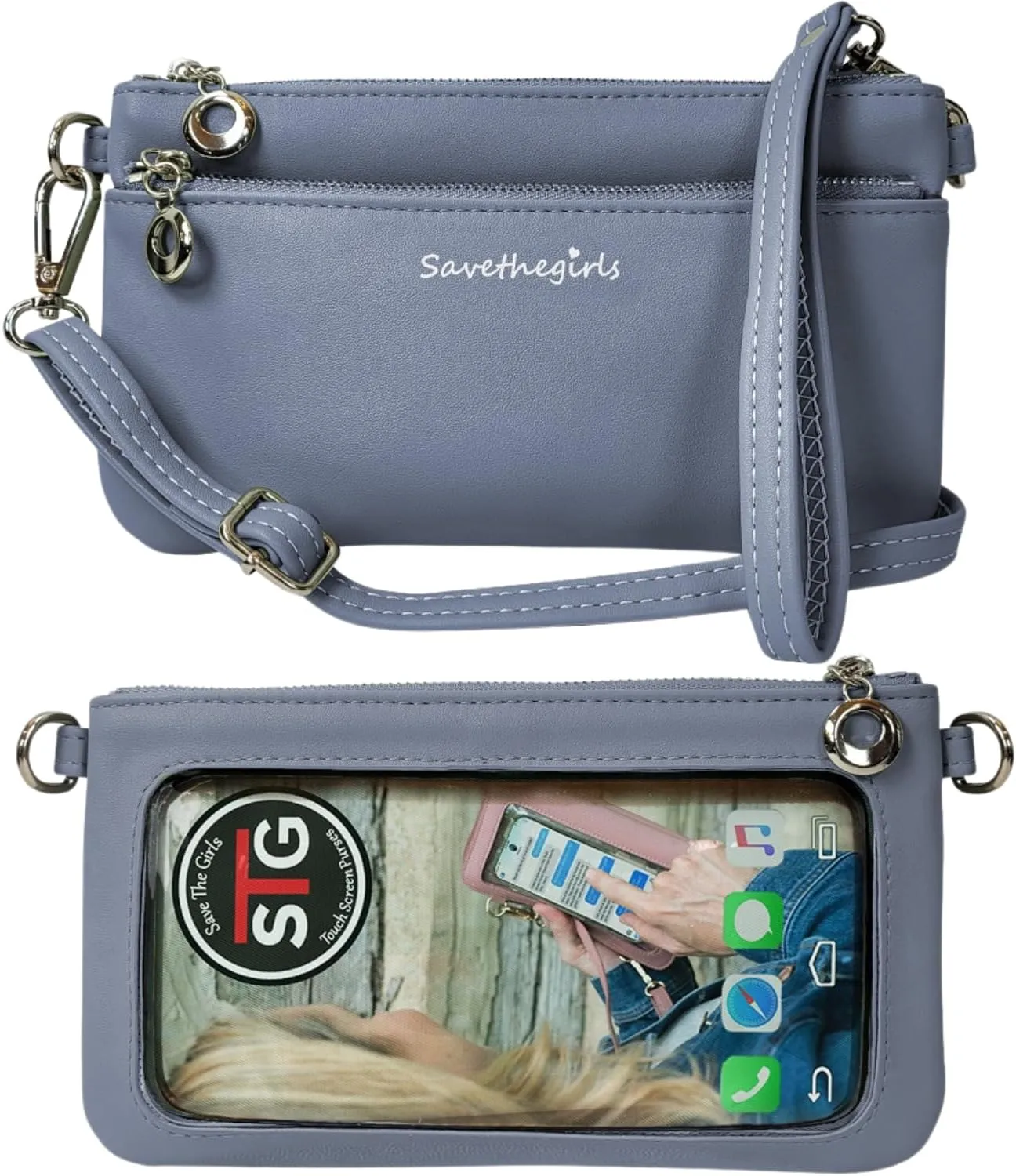 Cell Phone Purse - Touch Screen Women’s Crossbody Bag - Clutch Purses for Women (Bella)