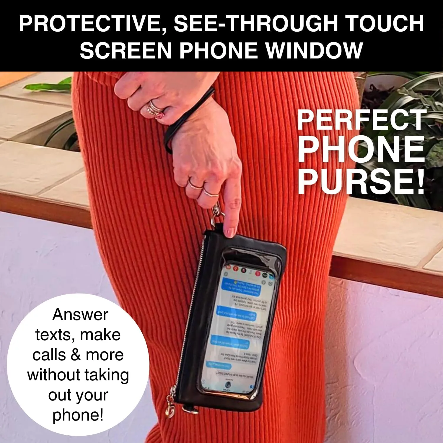 Cell Phone Purse - Touch Screen Women’s Crossbody Bag - Clutch Purses for Women (Bella)