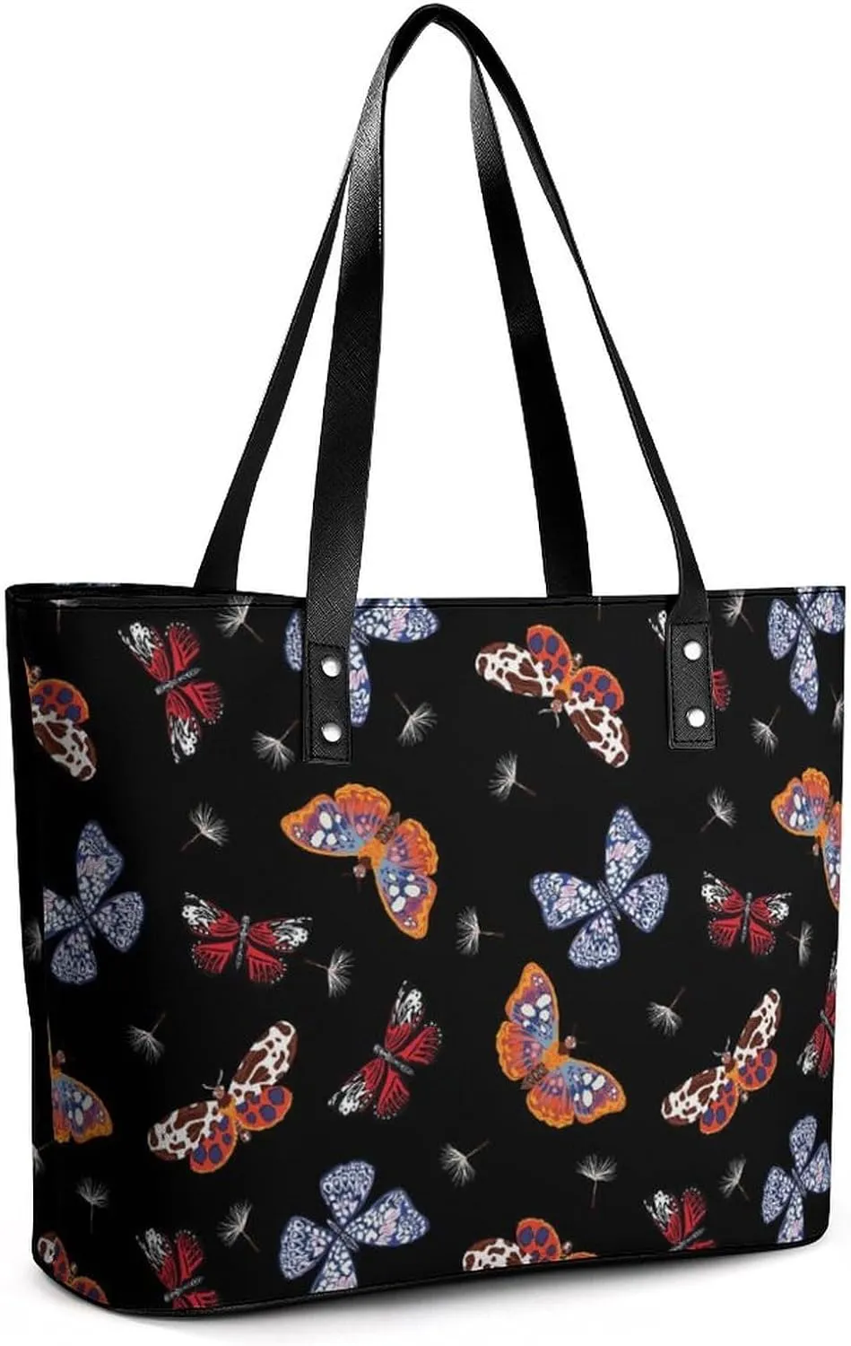 Chamomile Flower Blue Hobo Handbags With Zipper Large Capacity Satchel Tote Bag Shoulder Bag