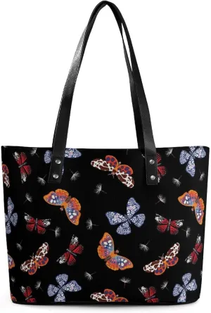 Chamomile Flower Blue Hobo Handbags With Zipper Large Capacity Satchel Tote Bag Shoulder Bag