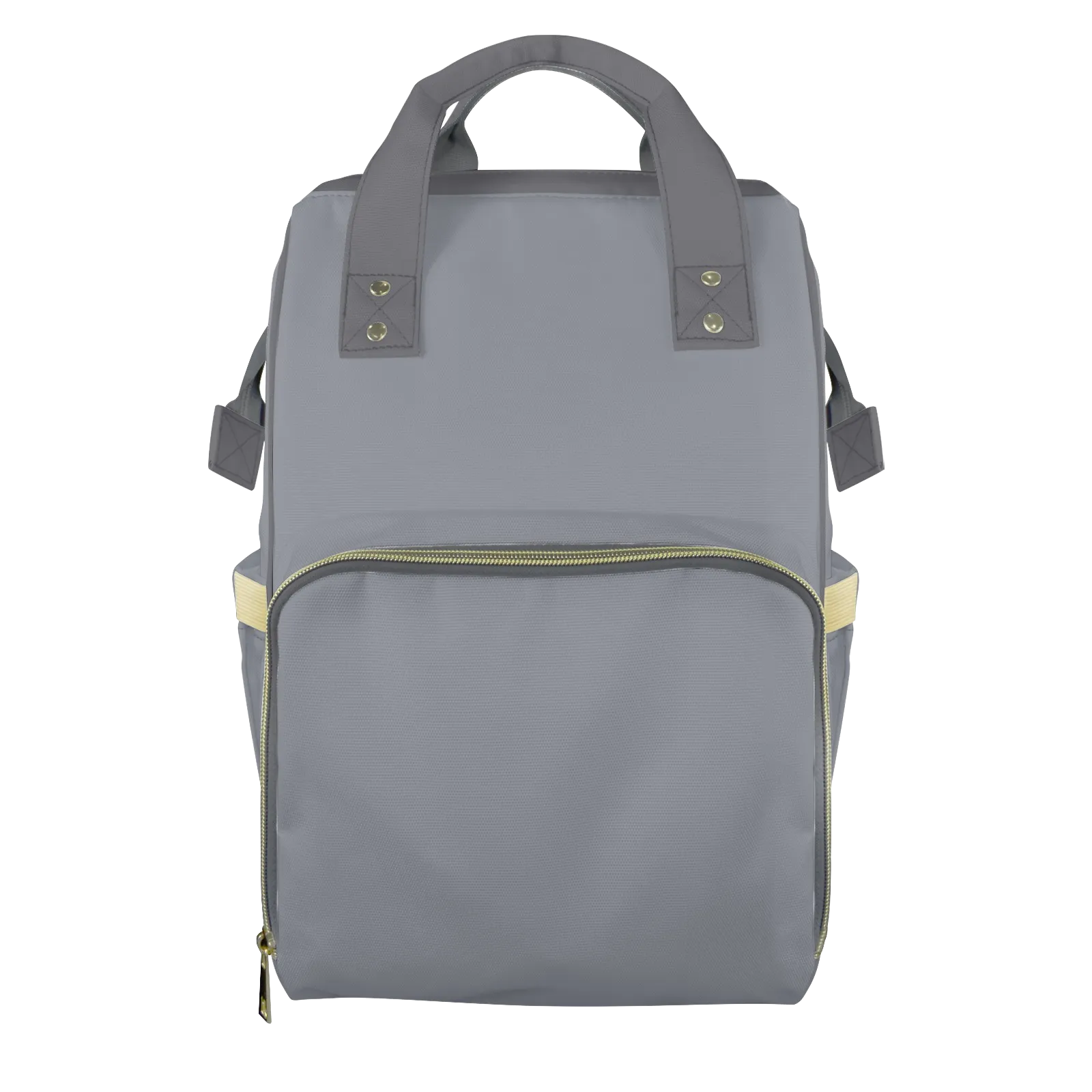 Charcoal Grey Customizable Diaper Bag