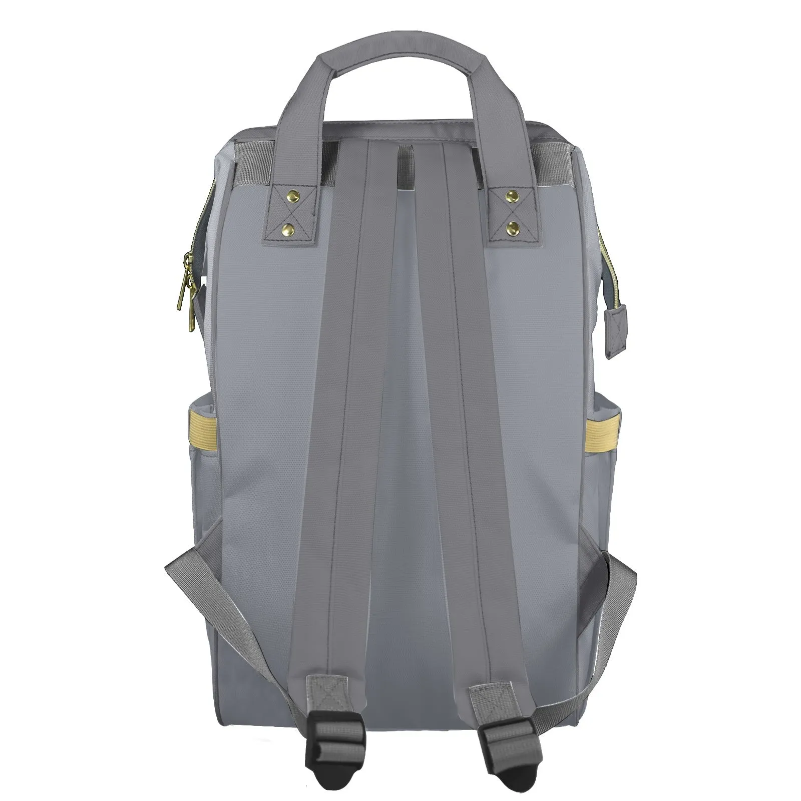 Charcoal Grey Customizable Diaper Bag