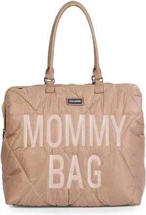Childhome Original Mommy Diaper Bag - Large Tote, Hospital & Travel Bag - Beige