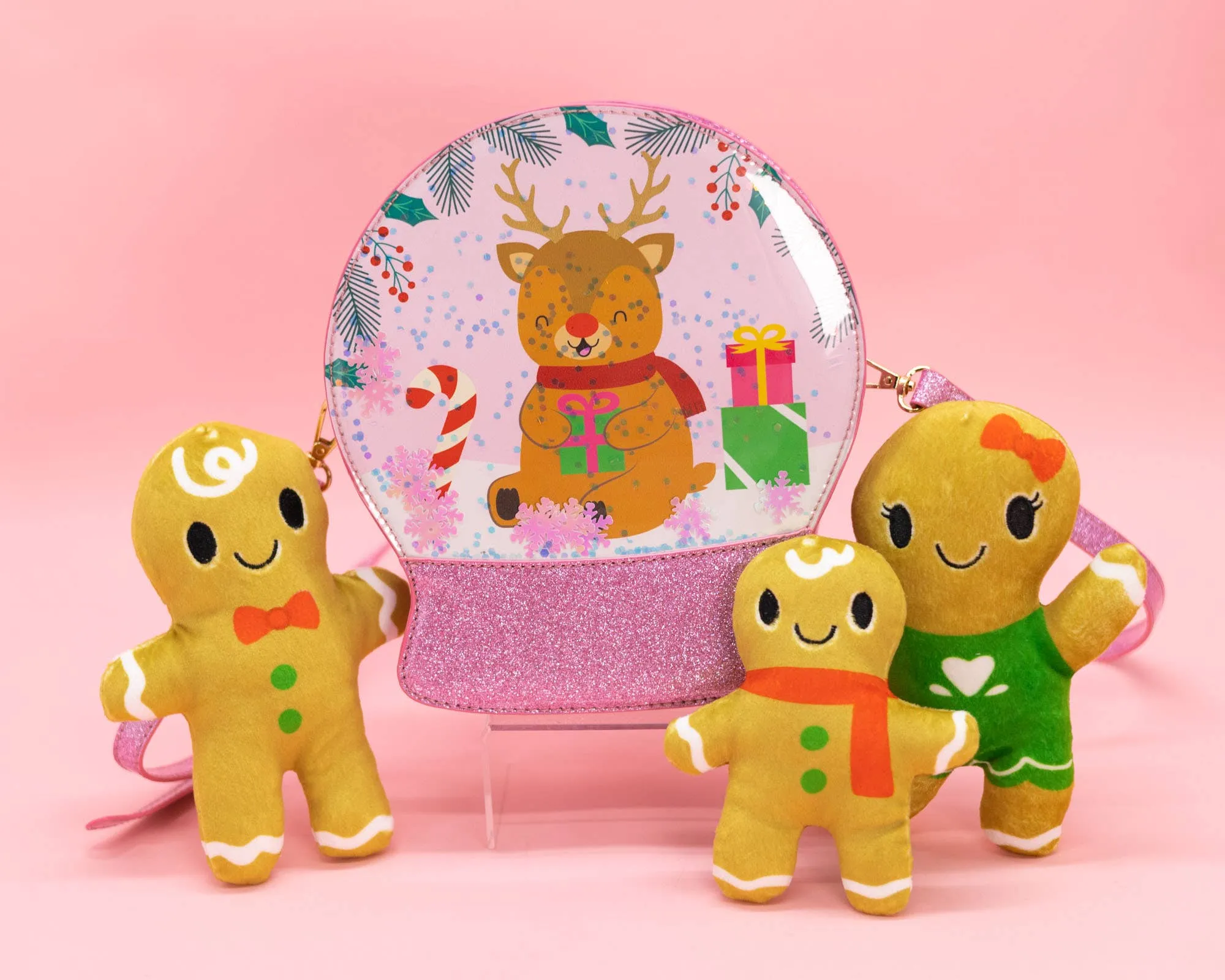 Christmas Snowglobe Handbag: Jolly Santa