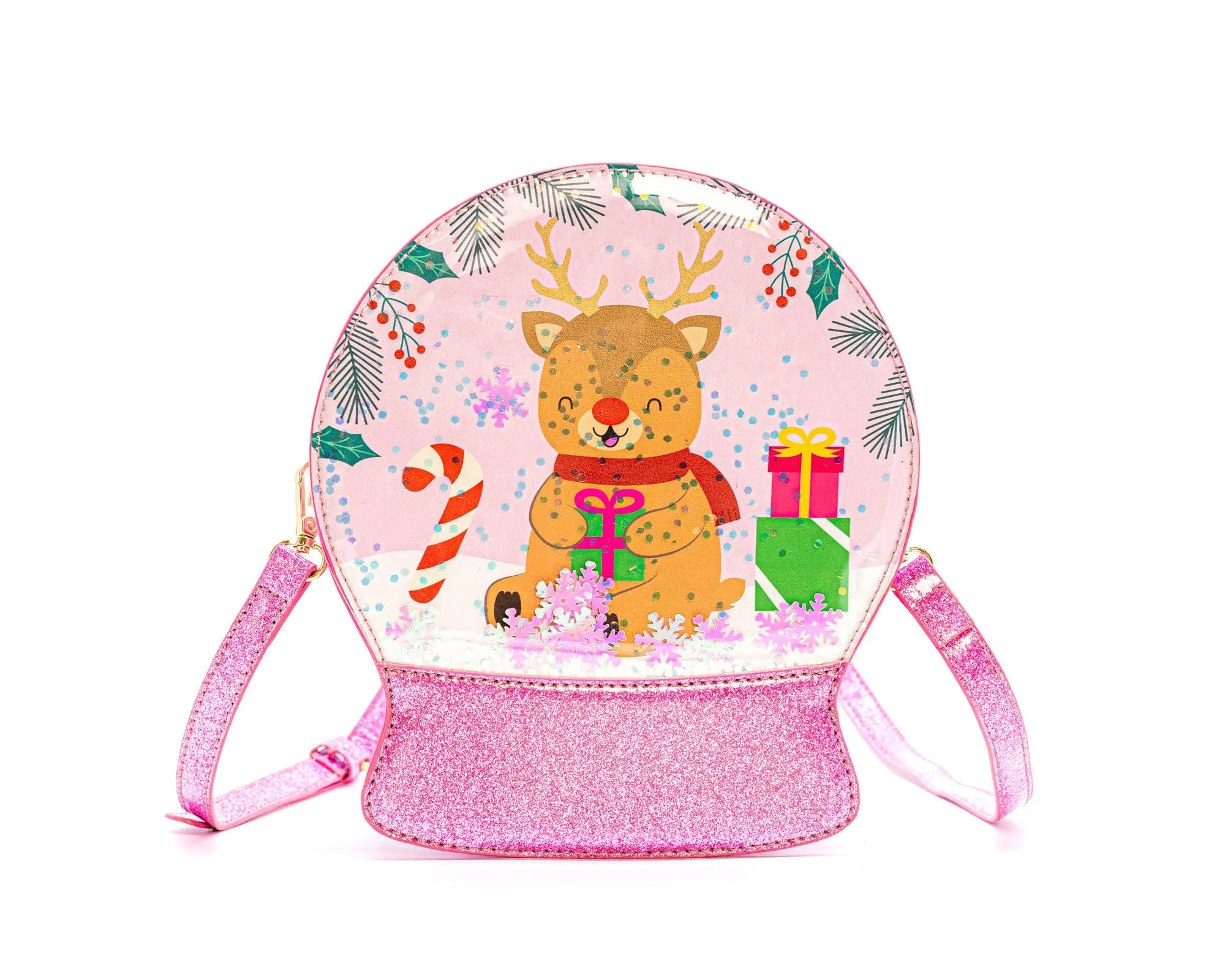 Christmas Snowglobe Handbag: Jolly Santa