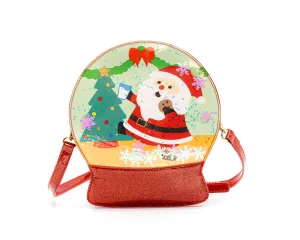 Christmas Snowglobe Handbag: Jolly Santa