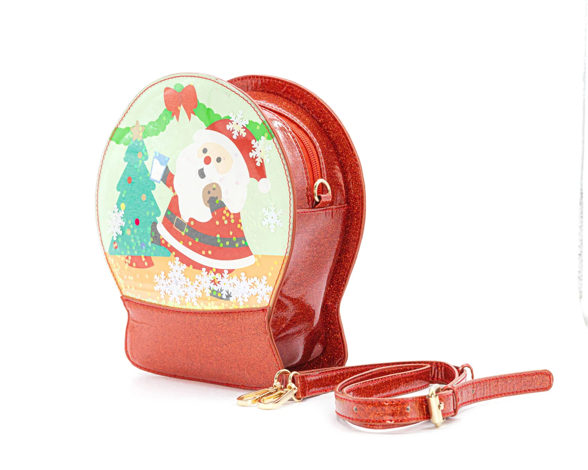Christmas Snowglobe Handbag: Jolly Santa