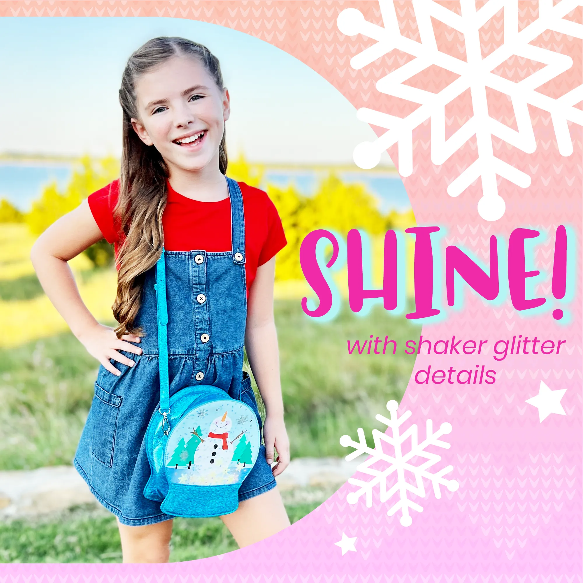 Christmas Snowglobe Handbag: Jolly Santa