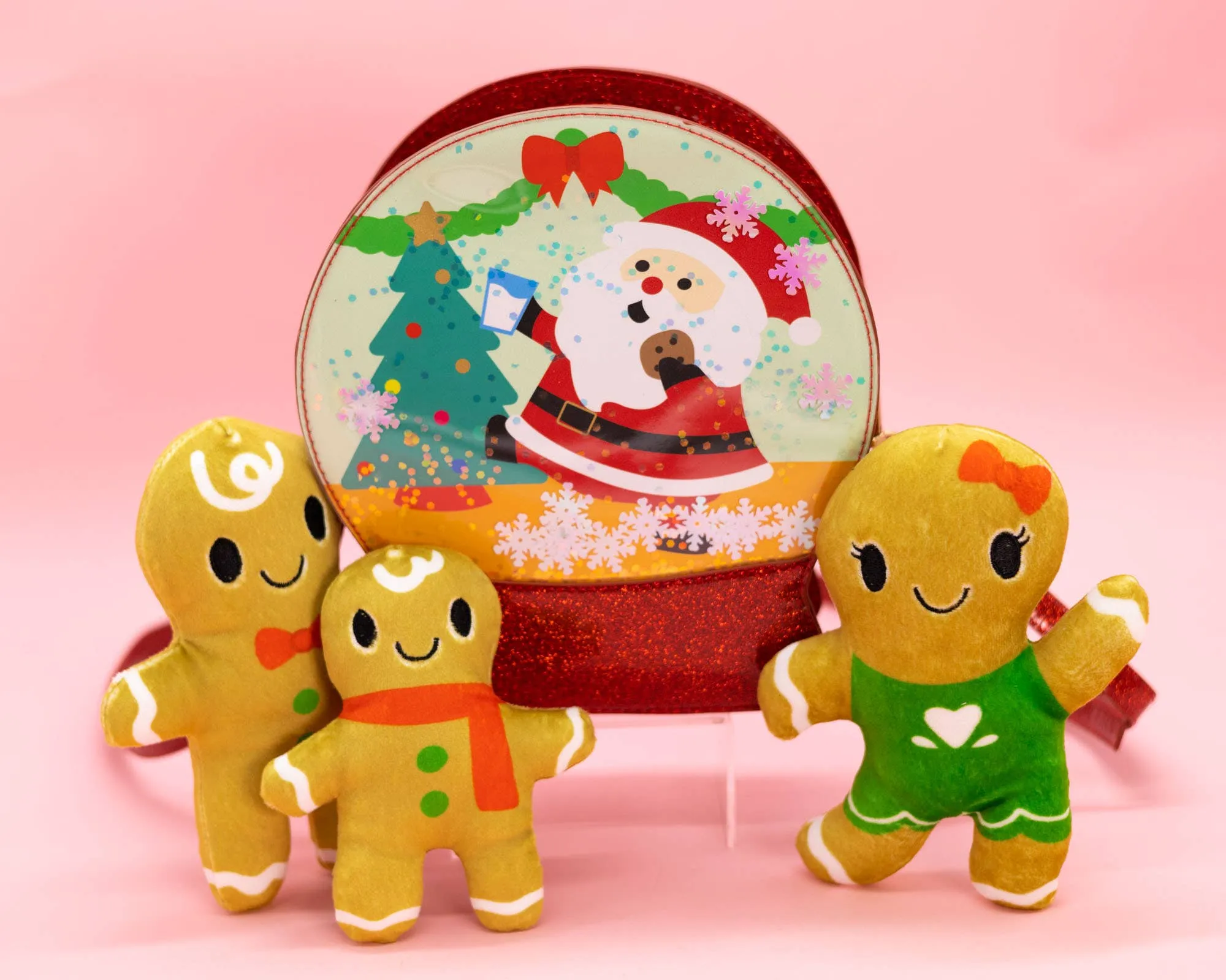 Christmas Snowglobe Handbag: Jolly Santa