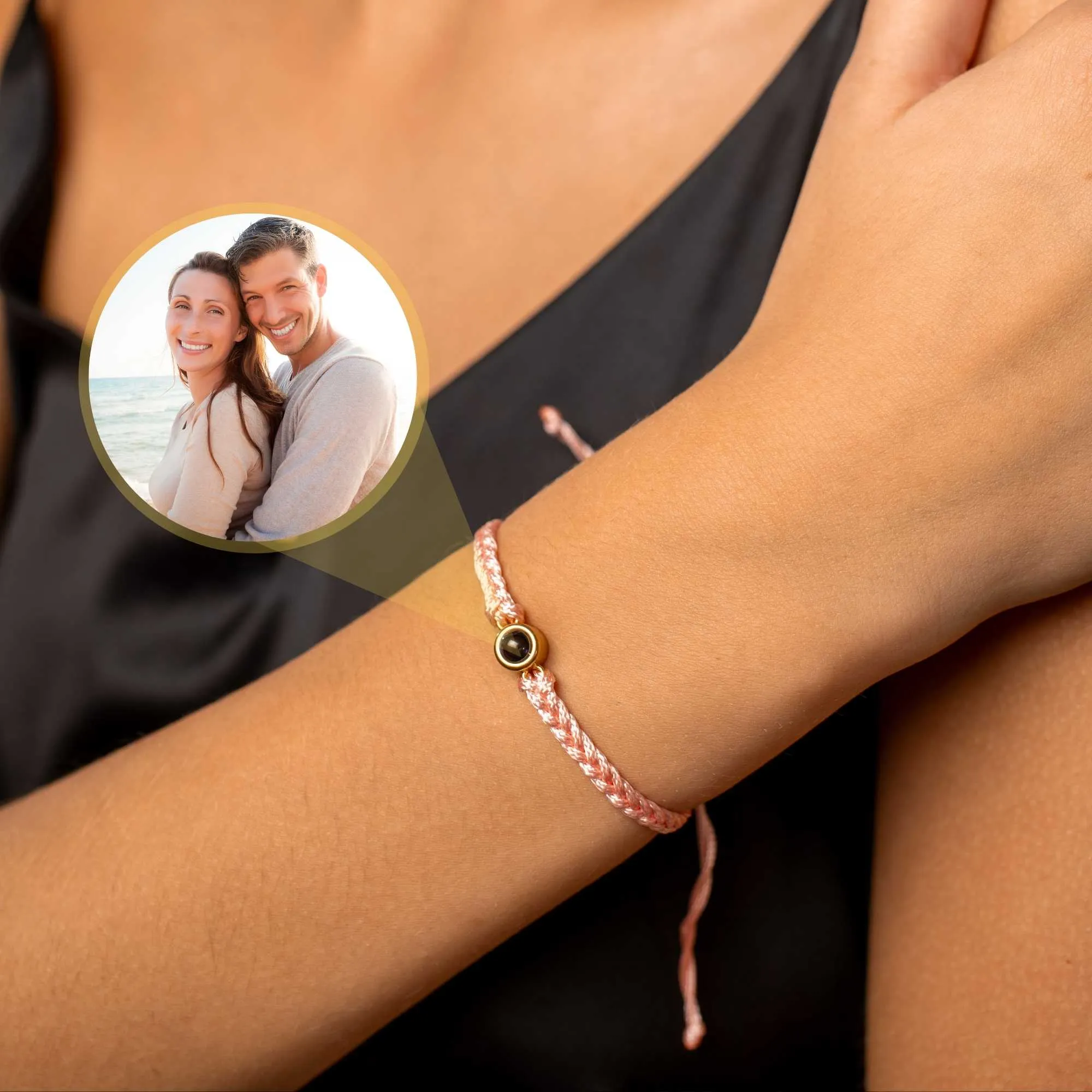 Circle Photo Bracelet