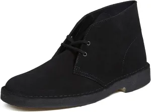 Clarks Men's Desert Chukka Boot, Black Suede, 105 M US