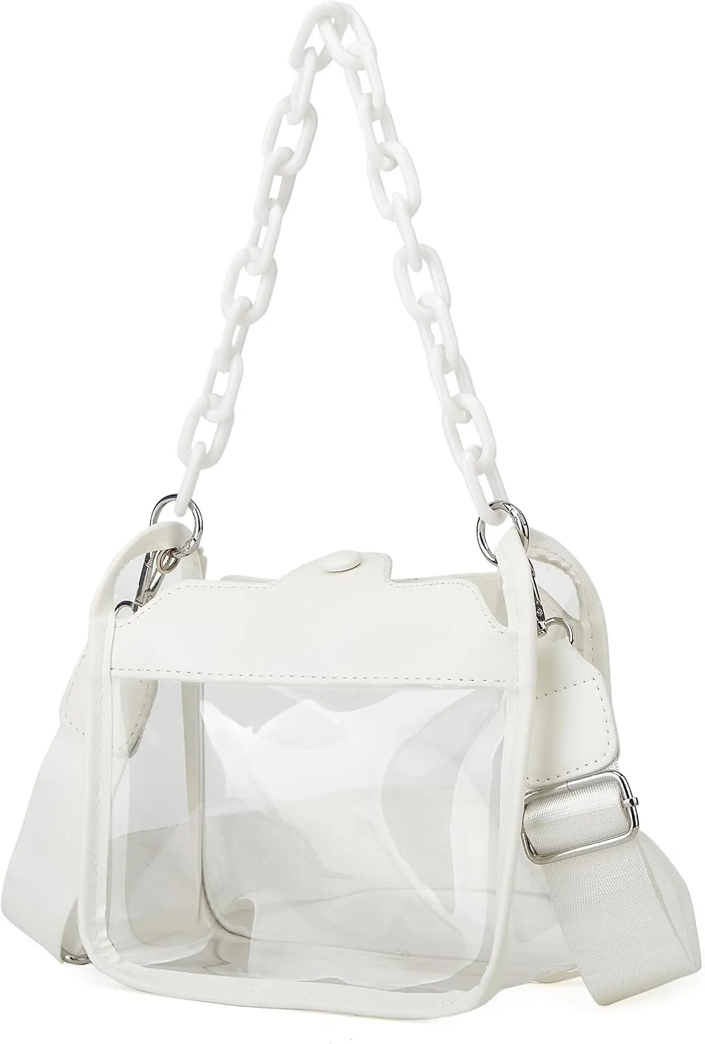 Clear Handbag - Concert & Stadium Approved, Shoulder & Crossbody Bag, Satchel & Hobo Style