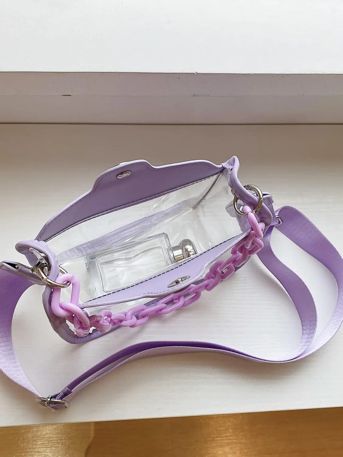 Clear Handbag - Concert & Stadium Approved, Shoulder & Crossbody Bag, Satchel & Hobo Style