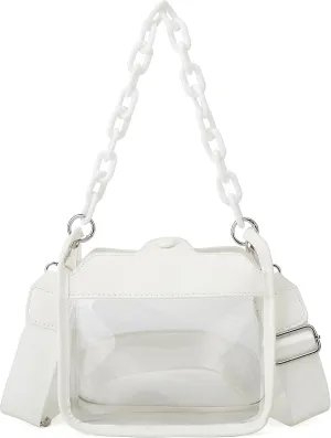 Clear Handbag - Concert & Stadium Approved, Shoulder & Crossbody Bag, Satchel & Hobo Style