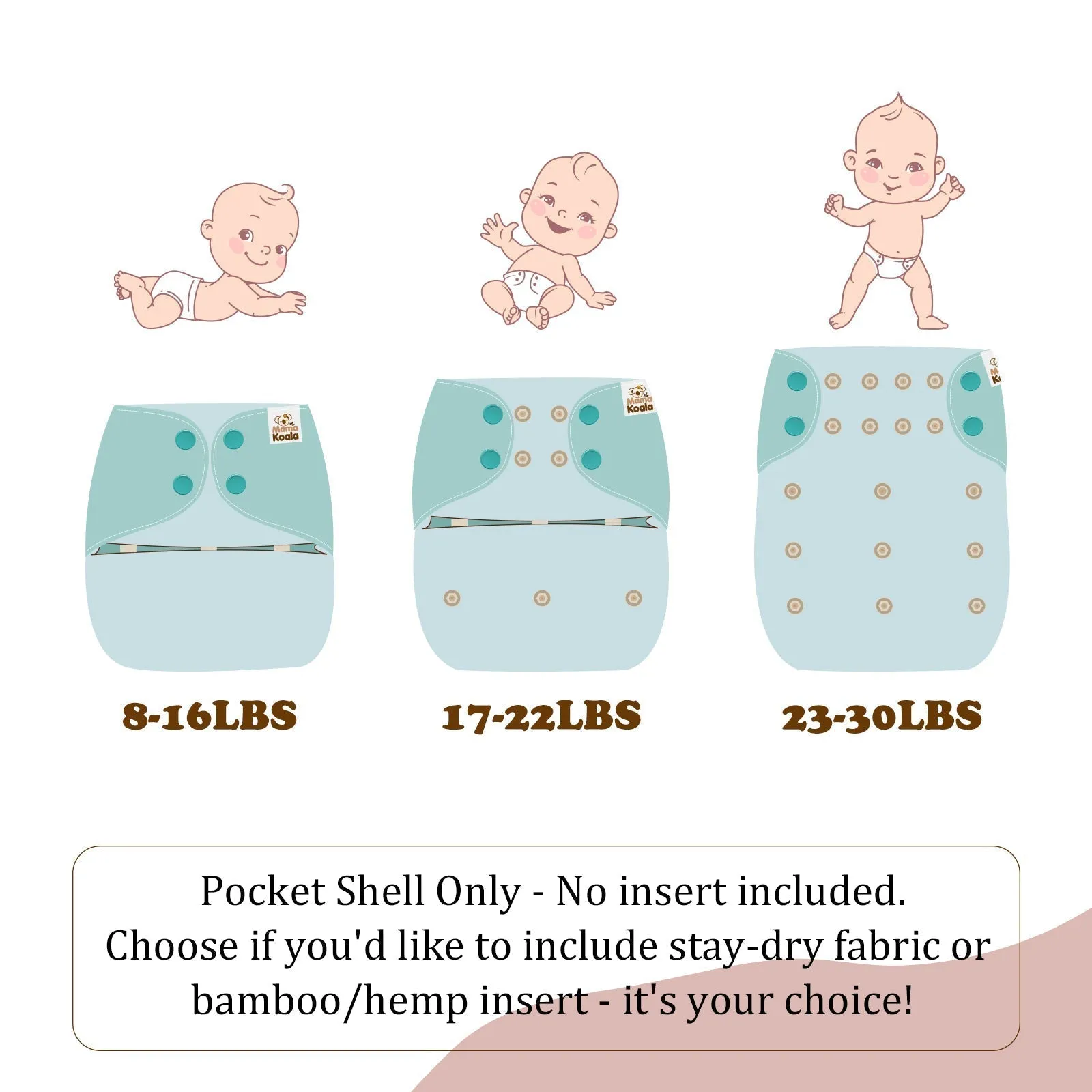 Clearance Pocket Diaper 1.0 - PD29080U-P