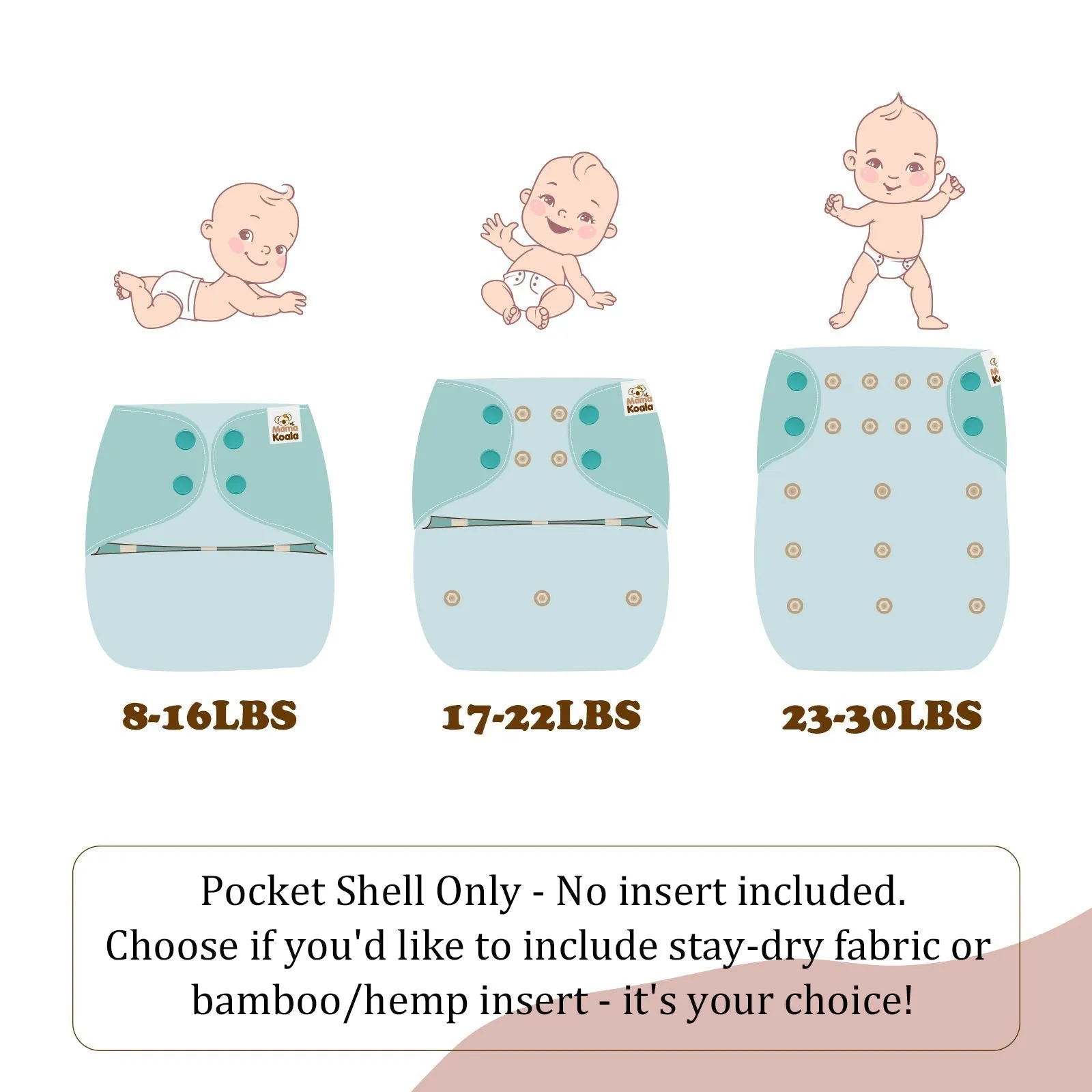 Clearance Pocket Diaper 1.0 - PD34047U-P