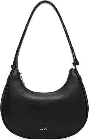 CLUCI Shoulder Bag,Purses for Women Dumpling Small Hobo Bags Vegan Leather Ladies Clutch with Adjustable Strap