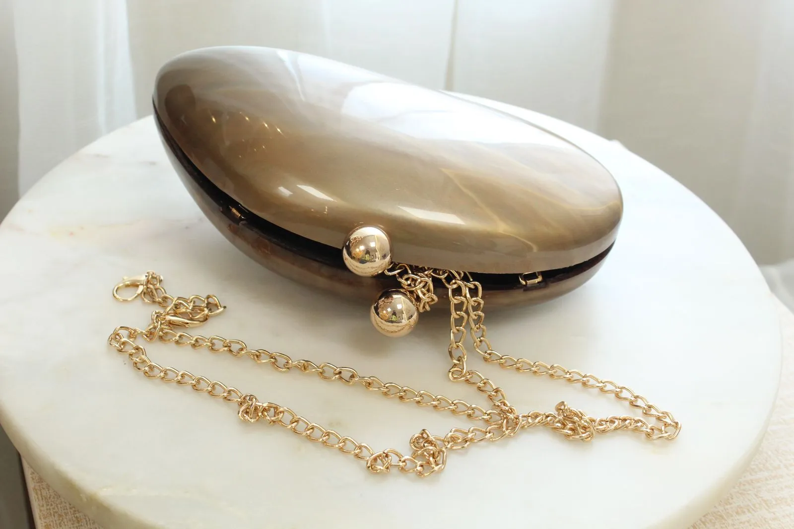 Clutch Perola Gold