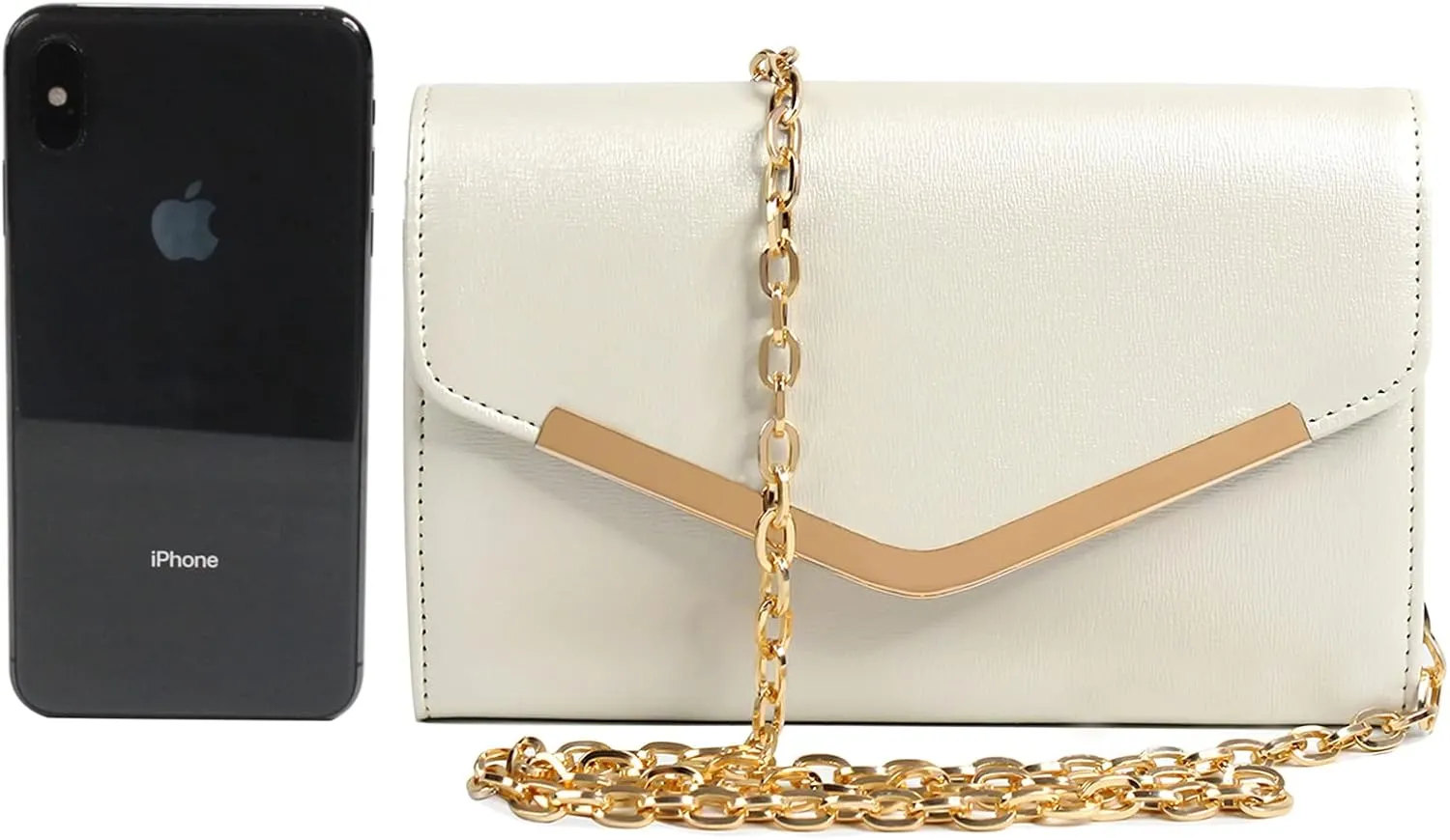Clutch Purse Evening Bag for Women, Envelope Handbag With Detachable Chain for Wedding and Party