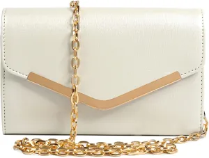 Clutch Purse Evening Bag for Women, Envelope Handbag With Detachable Chain for Wedding and Party