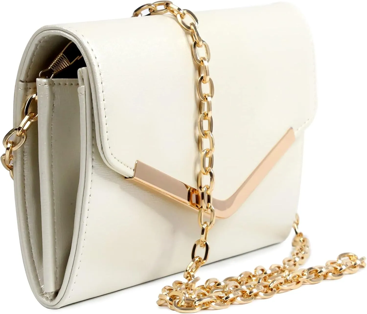 Clutch Purse Evening Bag for Women, Envelope Handbag With Detachable Chain for Wedding and Party