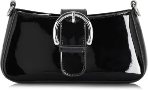 Clutch Purse for Women - Evening Purse Small PU Leather Shoulder Bag, Designer Zipper Close Handbag