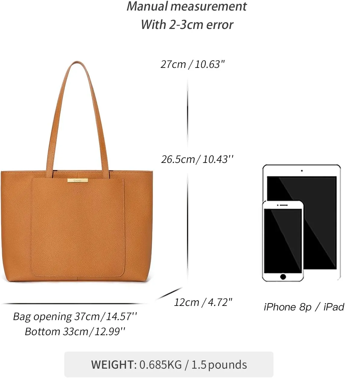 Cnoles Women Tote Bag Leather Handbag Purses And Handbags For Women Ladies Top Handle Large Soft Shoulder Satchel Hobo Bags