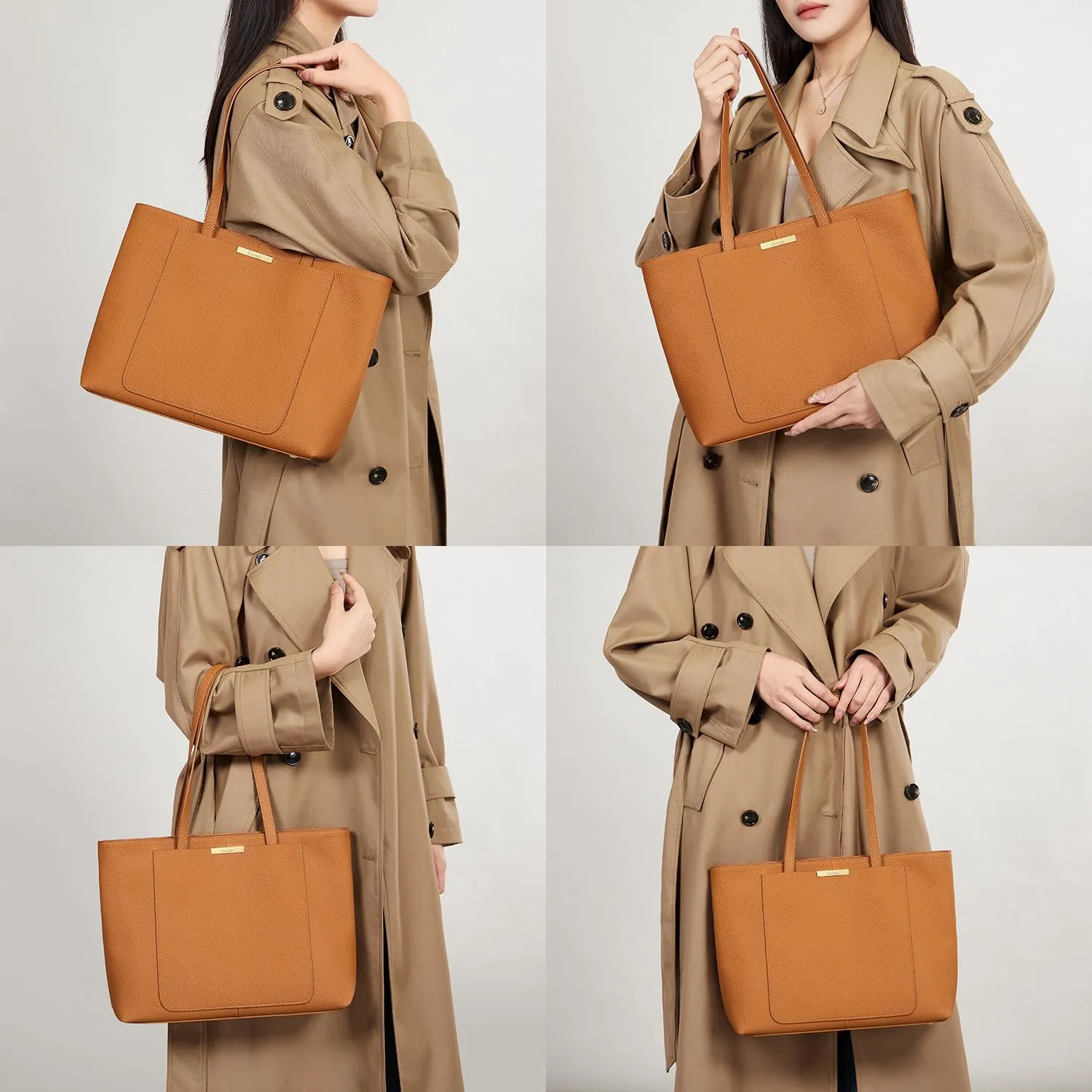 Cnoles Women Tote Bag Leather Handbag Purses And Handbags For Women Ladies Top Handle Large Soft Shoulder Satchel Hobo Bags