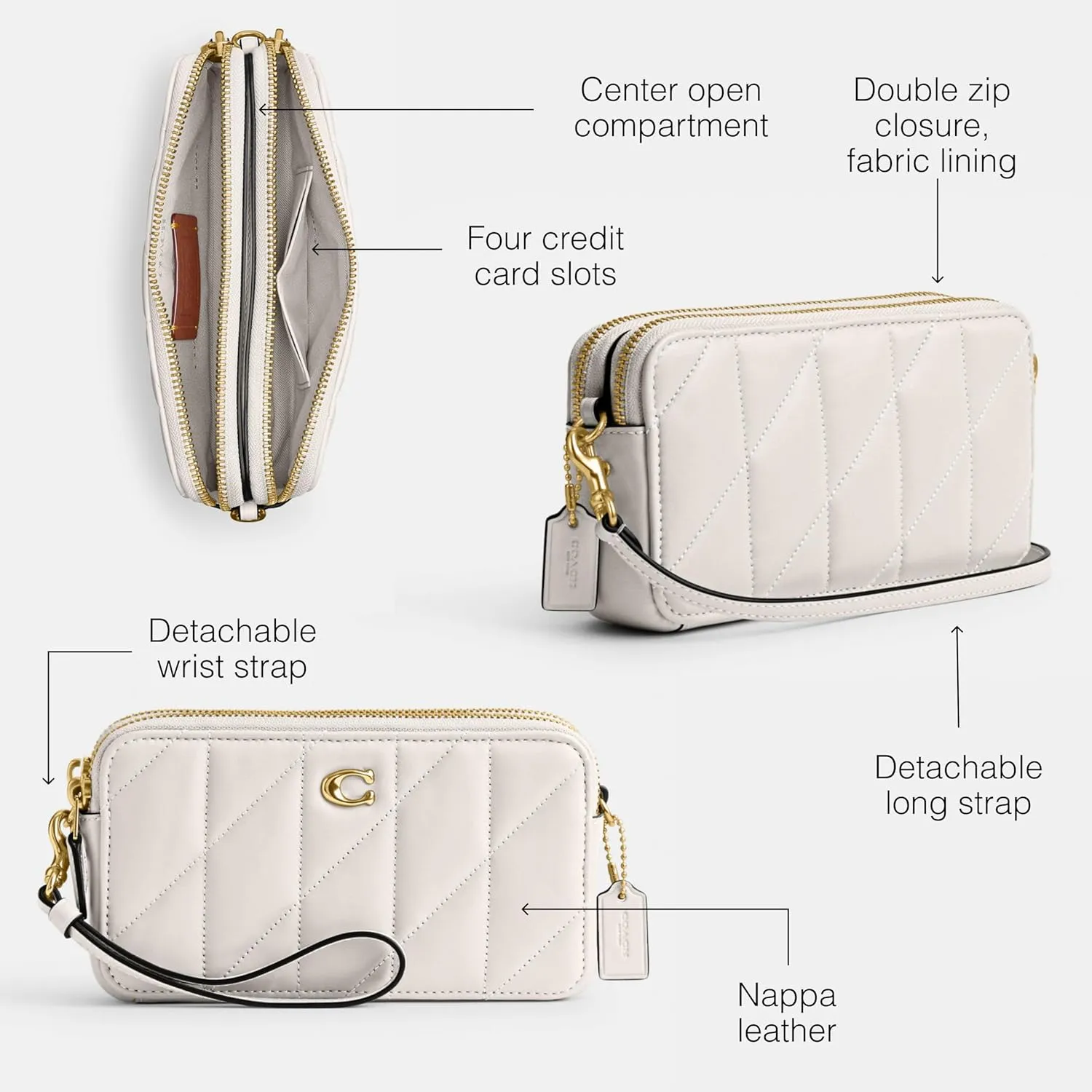 Coach Women's Quilted Pillow Leather Kira Crossbody Bag